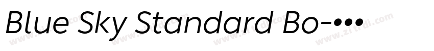 Blue Sky Standard Bo字体转换 Blue Sky Standard Bo字体转换